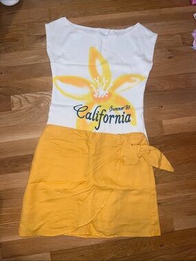 Zara girls California summer set top and skirt